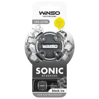 Освежитель воздуха Winso Sonic, мембранный на дефлектор - Black Ice