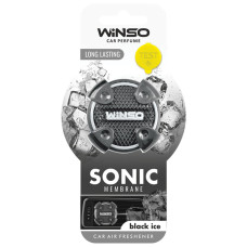 Освежитель воздуха Winso Sonic, мембранный на дефлектор - Black Ice