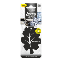 Освежитель воздуха Winso Lucky Leaf, целлюлозный ароматизатор, Black Ice
