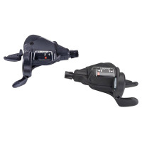 Манетки MicroSHIFT Mezzo 2x8s (пара) с индикатором, тросики L2140/1700