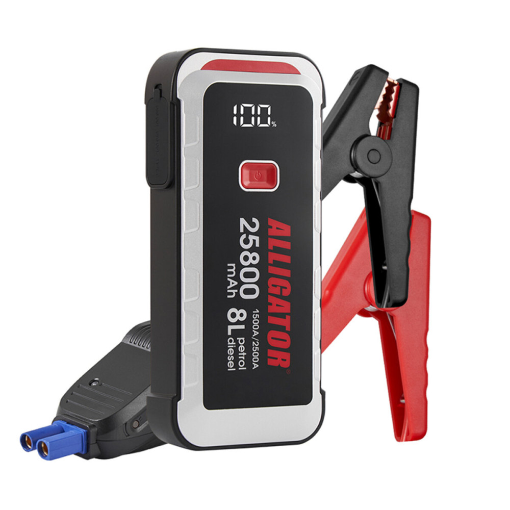 Пусковое устройство Alligator Jump Starter 1500A/2500A 25800mAh со Smart-клемами