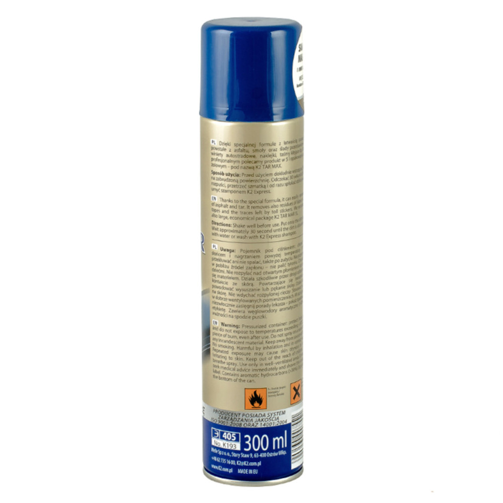 Засіб для видалення слідів гудрону (бітуму) K2 TAR REMOVER, 300мл