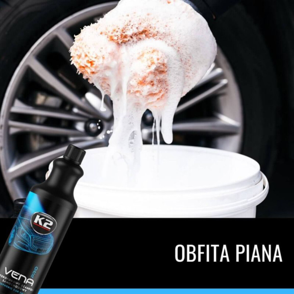 Автошампунь гидрофобный K2 Vena Pro, 1л
