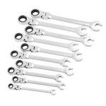 Набор ключей Winso PRO комбинированные с трещоткой и карданом CR-V 10шт (8-10-12-13-14-15-16-17-19мм)