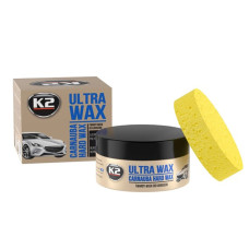 Поліроль восковий для кузова K2 Ultra Wax з губкою 250 г (K073)