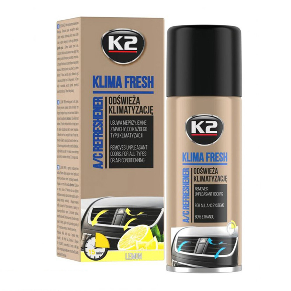 Очисник кондиціонера K2 Klima Fresh "Лимон" 150мл (K222)