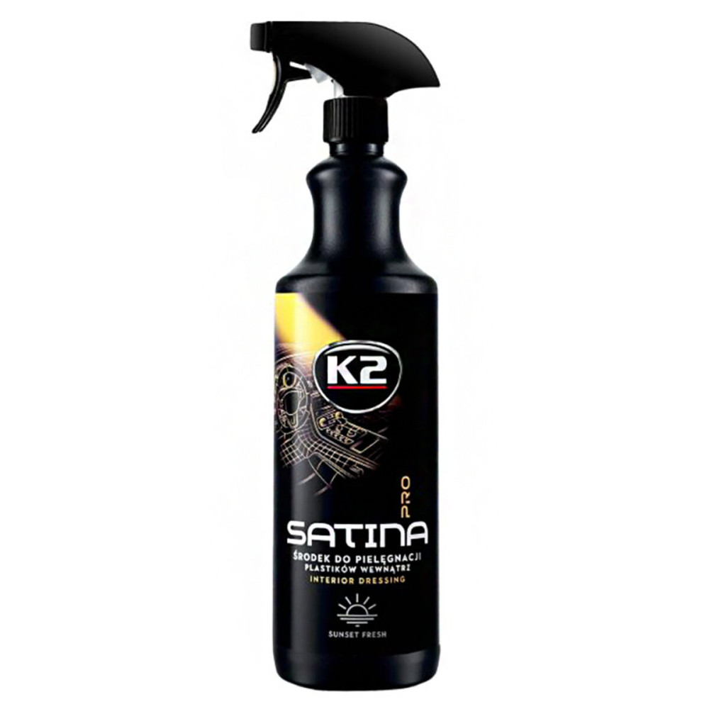 Засіб для догляду за панеллю приладів та пластиковими деталями K2 Satina Pro захід сонця 1л