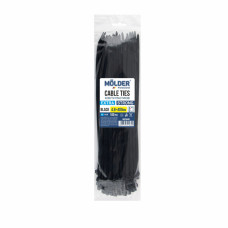 Хомуты Molder пластиковые черные 4.8x400, 100шт