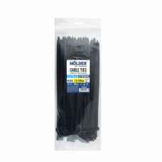 Хомуты Molder пластиковые черные 7.6x300, 100шт