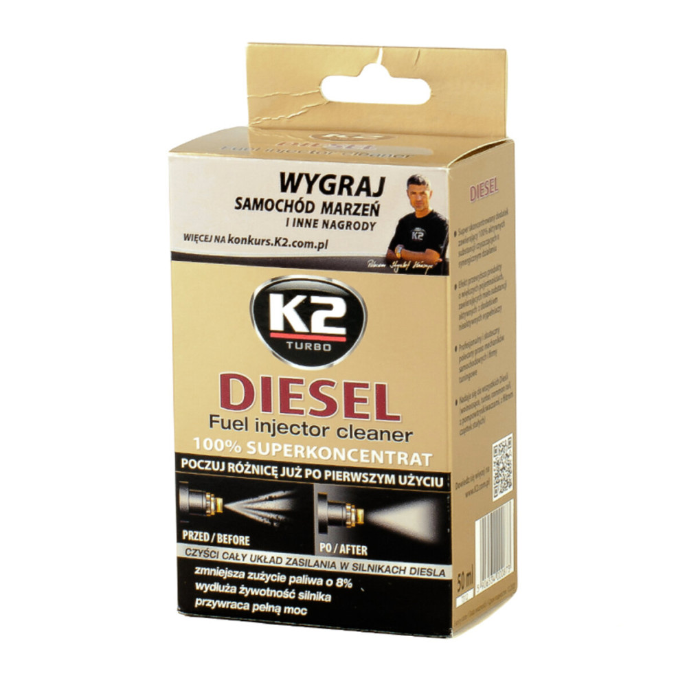 Очиститель форсунок для дизельных двигателей K2 TURBO DIESEL, 50мл