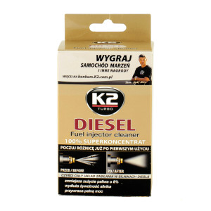 Очищувач форсунок для дизельних двигунів K2 TURBO DIESEL, 50мл