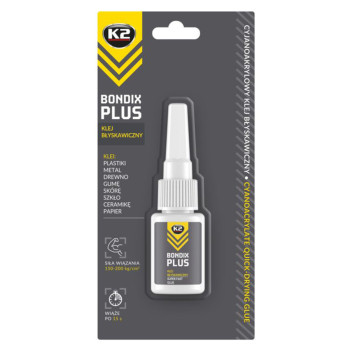 Суперклей K2 BONDIX PLUS 15сек, 10г Суперклей K2 BONDIX PLUS 15сек, 10г