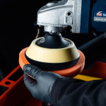 Губка для полировки K2 Duraflex средняя оранжевая 150*25мм на липучке