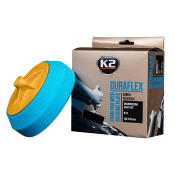 Губка полировальная K2 Duraflex жесткая для лакокрасочных покрытий 150х50мм голубая