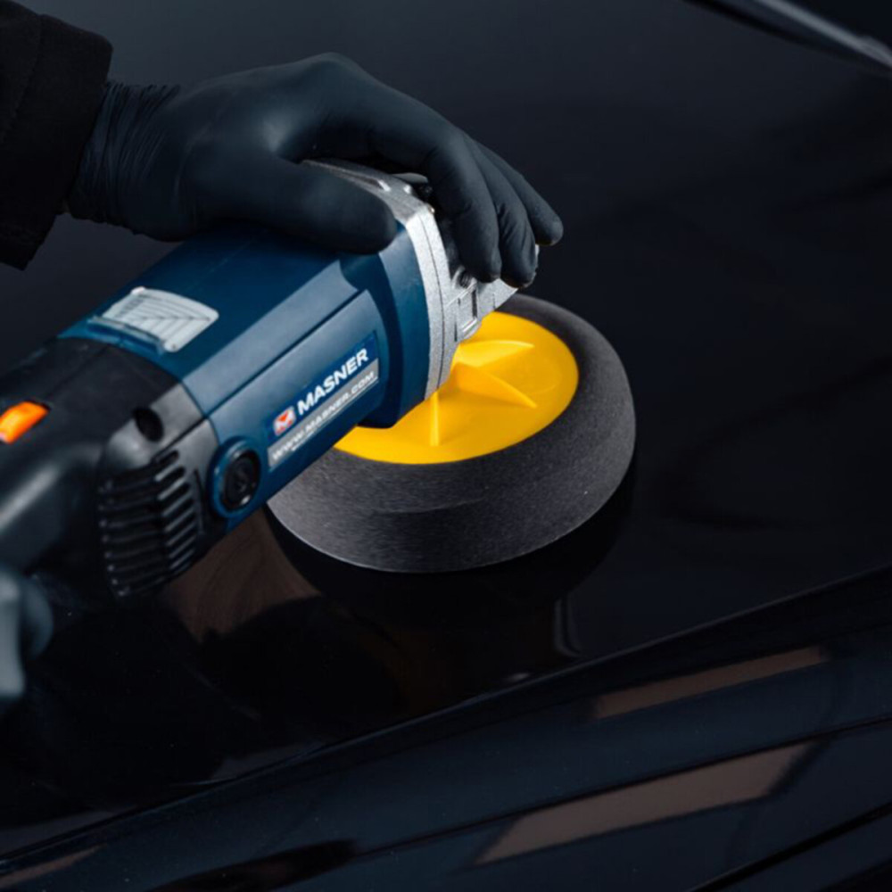 Губка полірувальна K2 Duraflex фінішна для лакофарбових покриттів 150х50мм чорна