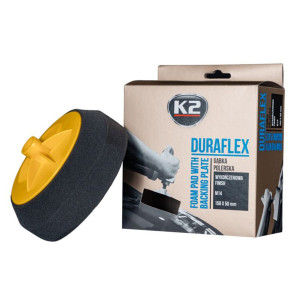 Губка полировальная K2 Duraflex финишная для лакокрасочных покрытий 150х50мм черная