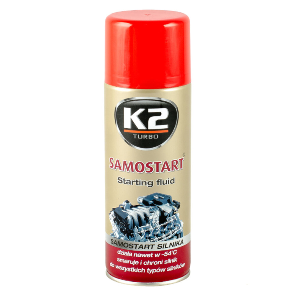 Препарат для облегчения запуска двигателя (аэрозоль) K2 Super Start, 400мл