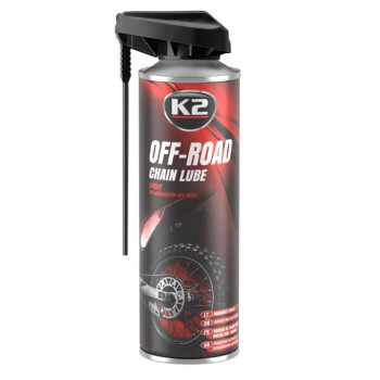 Смазка для цепей K2 Off PRO Chain Lube жидкая синтетическая прозрачная аэрозоль 500мл Смазка для цепей K2 Off PRO Chain Lube жидкая синтетическая прозрачная аэрозоль 500мл