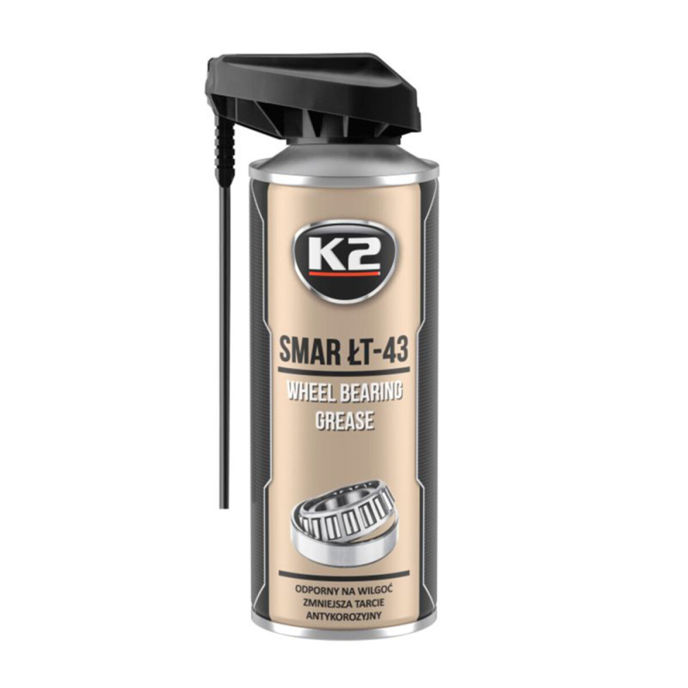 Смазка для подшипников K2 Wheel Bearing жидкая литиевая прозрачная аэрозоль 400мл
