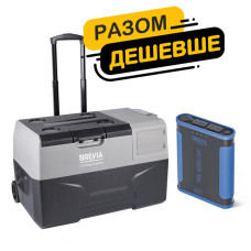 Холодильник автомобильный Brevia 30л 22710 + портативная зарядная станция Brevia ePower 48Ah