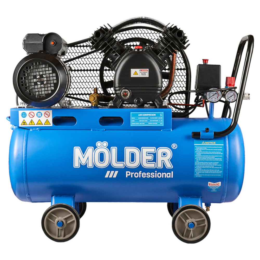 Компрессор воздушный Molder с ресивером 50л, 202л/мин, 1500Вт