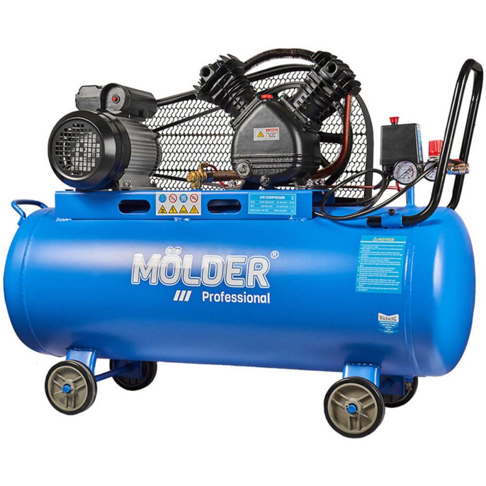 Компрессор воздушный Molder с ресивером 100л, 336л/мин, 2200Вт