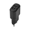 Мережевий зарядний пристрій Brevia ePower 12W 2xUSB-A чорний