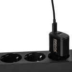 Сетевое зарядное устройство Brevia ePower PD25W USB-C+USB-A черный