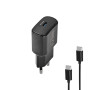 Мережевий зарядний пристрій Brevia ePower PD20W + кабель USB-C to USB-C 1м чорний