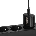 Мережевий зарядний пристрій Brevia ePower PD20W + кабель USB-C to Lightning 1м чорний