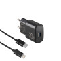Сетевое зарядное устройство Brevia ePower PD20W + кабель USB-C to Lightning 1м черный
