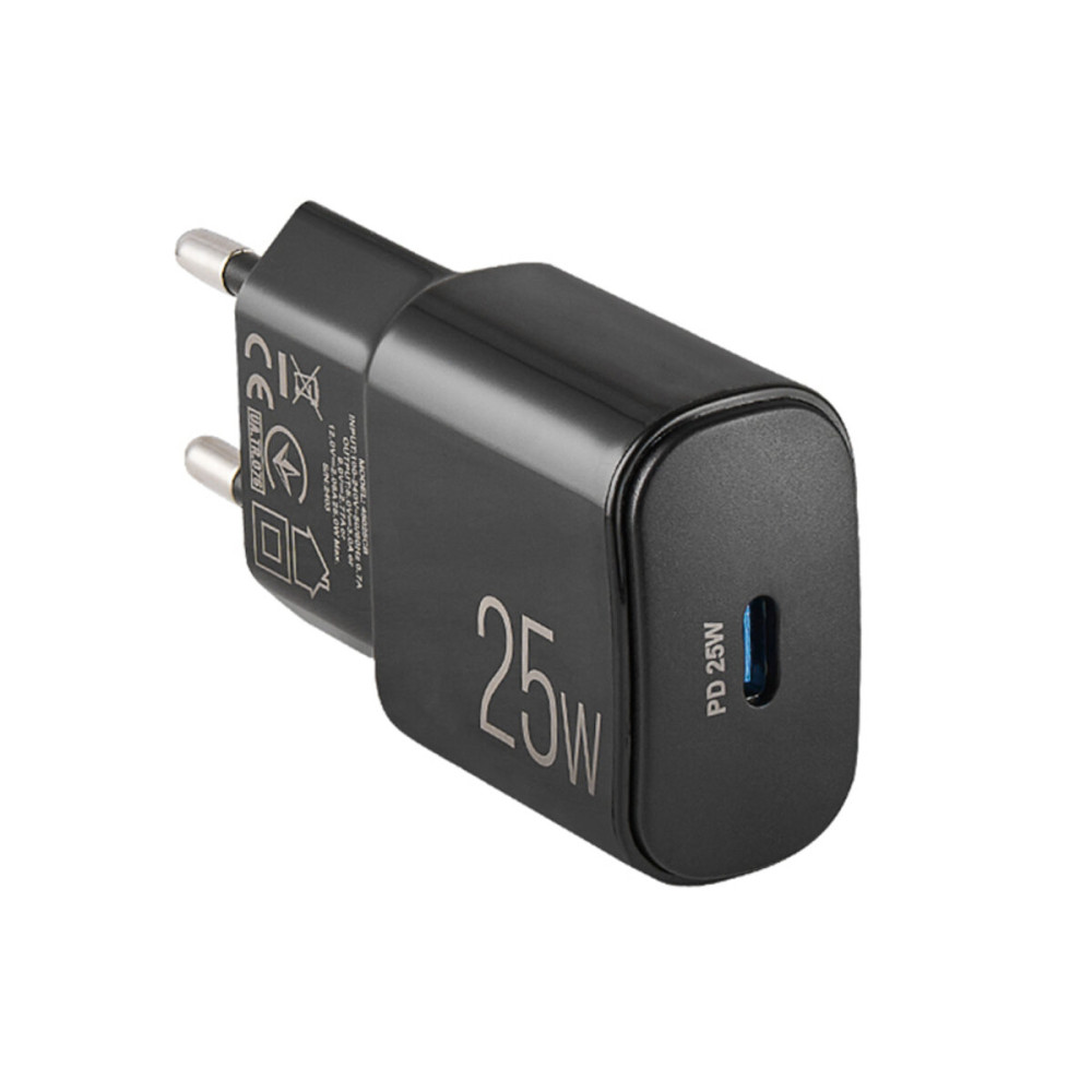 Сетевое зарядное устройство Brevia ePower PD25W USB-C черный
