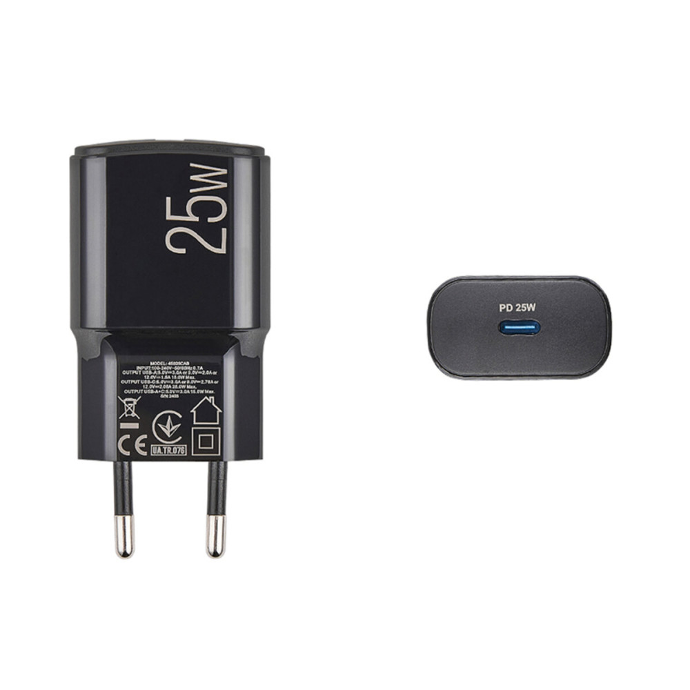 Сетевое зарядное устройство Brevia ePower PD25W USB-C черный
