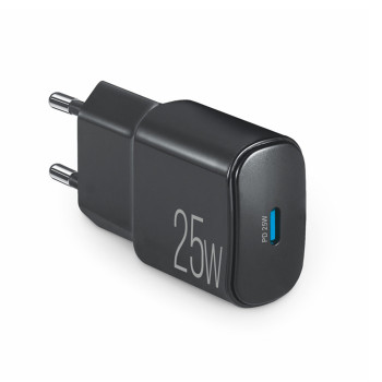 Сетевое зарядное устройство Brevia ePower PD25W USB-C черный