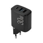 Мережевий зарядний пристрій Brevia ePower PD20W+QC18W+12W чорний