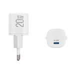 Сетевое зарядное устройство Brevia ePowerGaN PD20W USB-C белый