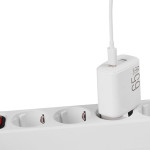Сетевое зарядное устройство Brevia ePowerGaN PD65W 2xUSB-C белый