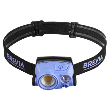 Фонарь налобный Brevia 400Lm+200Lm, 3W+3W COB, 1200mAh IP65