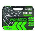 Професійний набір інструментів в кейсі Winso Pro 1/2', 1/4' 72T, CR-V, 110од.