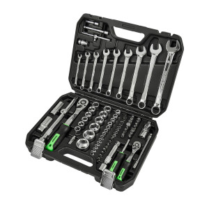 Профессиональный набор инструментов в кейсе Winso Pro 1/2", 1/4" 72 T, CR-V, 82 ед.