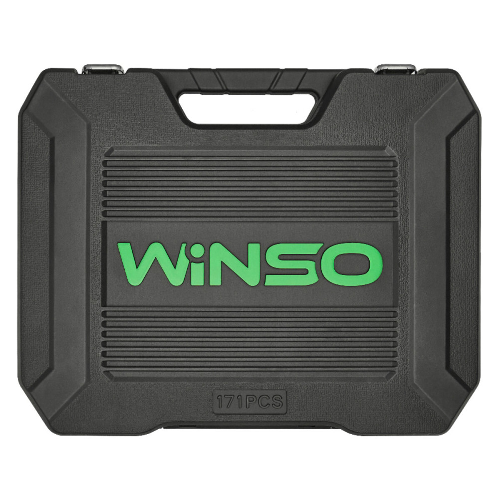 Професійний набір інструментів в кейсі Winso Pro 1/2', 1/4', 3/8' 72T, CR-V, 171од.