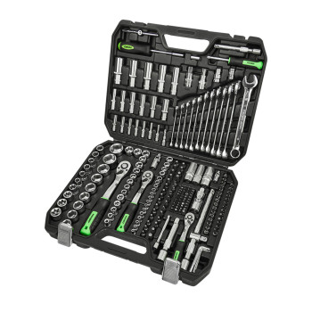 Профессиональный набор инструментов в кейсе Winso Pro 1/2", 1/4", 3/8" 72T, CR-V, 219ед.