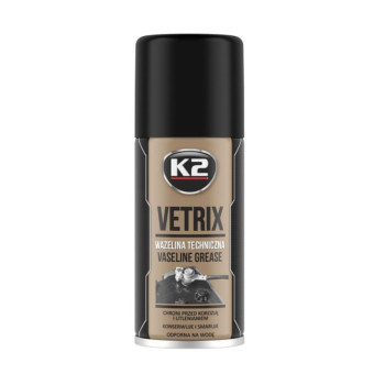 Смазка универсальная K2 Bond Vetrix Vaseline жидкая синтетическая белая аэрозоль 140мл Смазка универсальная K2 Bond Vetrix Vaseline жидкая синтетическая белая аэрозоль 140мл