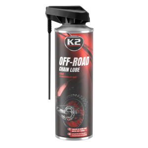 Смазка для цепей K2 Off PRO Chain Lube жидкая синтетическая прозрачная аэрозоль 250мл