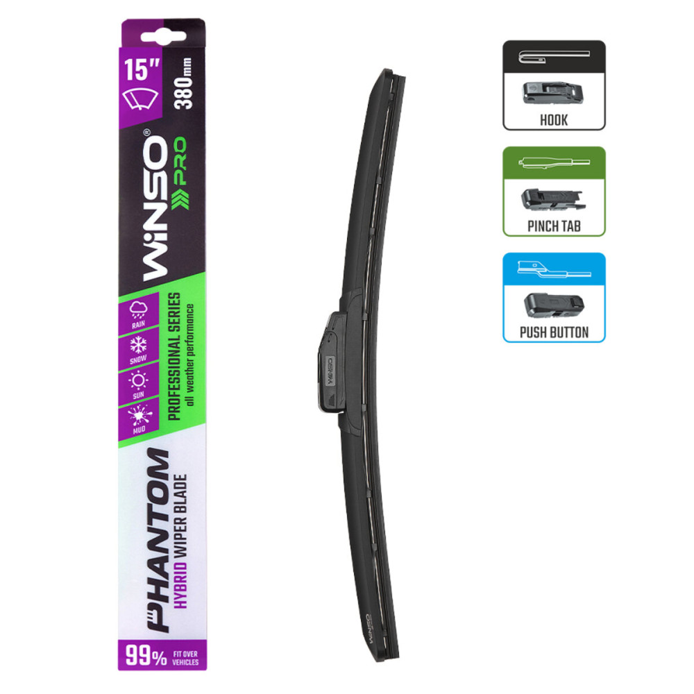 Щетка стеклоочистителя гибридная Winso Pro Phantom 15/380мм