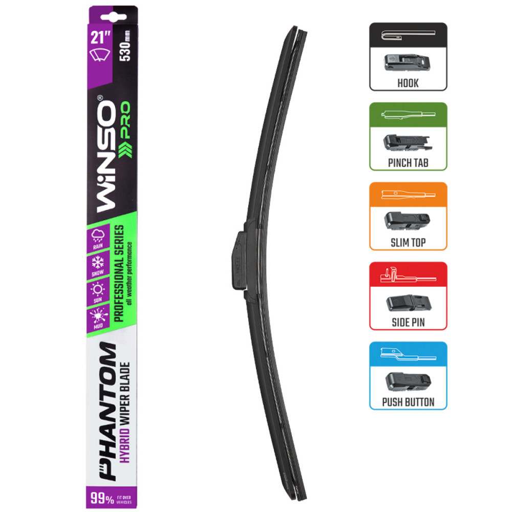 Щетка стеклоочистителя гибридная Winso Pro Phantom 21/530мм