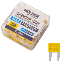 Набір запобіжників Molder 'міні' 20А, 100шт