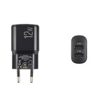 Сетевое зарядное устройство Winso Pro 12W 2xUSB-A черный