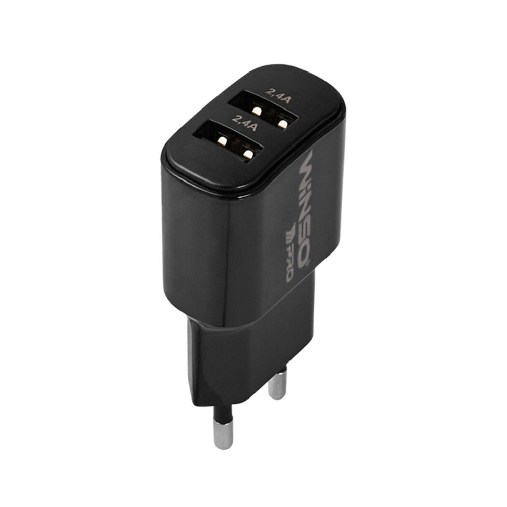 Сетевое зарядное устройство Winso Pro 12W 2xUSB-A черный