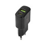 Сетевое зарядное устройство Winso Pro PD20W USB-C+USB-A черный